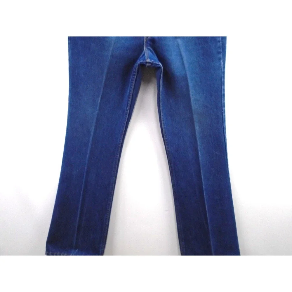 Vintage Levi's 517 1980's ORANGE TAB Men Bootcut Blue Jeans 34 (32x30) MADE USA - Picture 4 of 16
